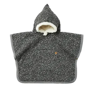 Cloby Teddy Poncho Leopard (Black)