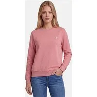 U.S. Polo Assn. Rundhalspullover USZoee – Damen Sweatshirt mit Rundhalsausschnitt Weiche Baumwollmischung, femininer Schnitt und Logo-Stickerei