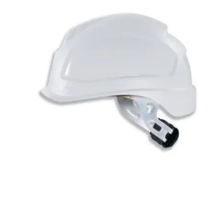 uvex Schutzhelm pheos E-S-WR ohne Lüftung für Elektrikbereich - mit Drehradsystem - gekürztem Schirm weiß 52 cm - 61 cm - 9770031