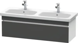 Duravit DuraStyle Waschtischunterbau wandhängend Graphit & Weiß Matt 1230x448x398 mm - DS639804918 DS639804918