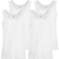cwonlineshop Unterhemd 4er Sparset Tank-Tops für Herren aus 100% Baumwolle (Packung, Set, Spar-Pack, Spar-Packung, 4-St., 4er-Pack) Feinripp aus 100% Baumwolle