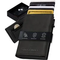 Gentlemen's Geldbörse Cardholder - Kreditkartenetui mit Münzfach & RFID-Schutz Smart Wallet, Kleiner Geldbeutel für Herren - Herren Portemonnaie mit Scheinfach