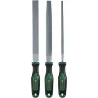 Holzraspel-Set, 3 teilig, Feile grün/schwarz, 200mm