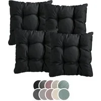 XDREAM Stuhlkissen Sitzkissen Set (2er & 4er) für Stühle und Bänke, robuste Polsterauflage für indoor und outdoor, 38x38x6 cm