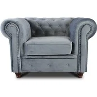 Sofnet Ohrensessel Asti 1, Chesterfield Sessel, Sofagarnitur, Glamour Couch