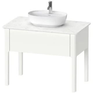 Duravit Luv Konsolenwaschtischunterbau bodenstehend Weiß Seidenmatt 938x570x743 mm - LU956403636 LU956403636