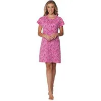 Pastunette Nachthemd Modisches Damen Schlafshirt mit kurzem Arm (1-tlg) Baumwolle