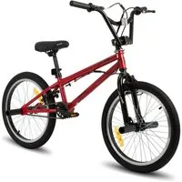 HILAND Kinderfahrrad Redeem 20 Zoll 3 Multiple Speichen BMX für Jungen ab 7-10 Jahre, 1 Gang, Reflektorplatte, Single Speed, 4 Pegs