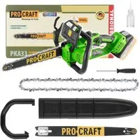 PRO CRAFT Akku-Kettensäge PKA33-BB Akku Kettensäge 20 V 304 mm Brushless Solo