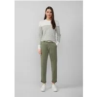 s.Oliver Chinos Hose CHINO Chino mit geflochtenem Gürtel und Garment Dye