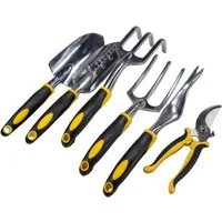 Beast Gartenpflege-Set Garten Handwerkzeug Set 6 teilig Schaufel, Kelle, Kultivator, Harke, vielseitiges Set, Pflanzen, Umtopfen, Unkraut entfernen