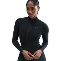 Nike Outdoorjacke W NK ONE DF FZ FITTED JKT atmungsaktives Material, wasserabweisend, windabweisend, Langarm