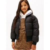 Tommy Hilfiger Wendejacke REVERSIBLE STRIPE PUFFER BOMBER Kinder bis 16 Jahre