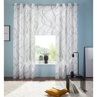 OTTO home Gardine Bene (1 St), Ösen, transparent, Polyester, Transparent, gemustert, glatt, verschiedene Größen