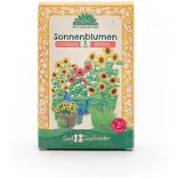 Die Stadtgärtner Blumensamen Saatgut-Set mit 5 Sonnenblumen-Sorten, Tolles Garten-Geschenk, Samenfest, Ohne Gentechnik, Laborgeprüfte Keimrate