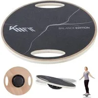 KM - Fit Balanceboard Balancierbrett Wackelbrett Schaukelbrett Kreisel ø 39,5cm, rutschfeste Oberfläche