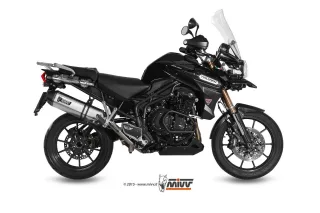 Sport Auspuff MIVV Speed Edge Edelstahl Triumph Tiger Explorer 1200 ABS Bj. 2012-2015 +ABE