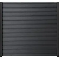 GartenLand Zaun Shadowline WPC Co-extrudiert ca. 180x180 cm, (Set, Ohne Pfosten, ca. 180x180 cm), Lamellen Co-Extrudiert, besonders haltbar, Pflegeleicht