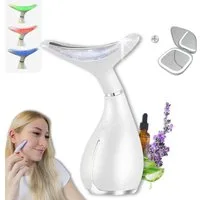 Winch Gesichtsmassagegerät Beauty Deluxe [Neuheit] Gegen Falten, LED, EMS, Anti-Aging Wunder, 3 Modi, mit LED-Spiegel, Beautygeschenk, Premium Beauty, Anti Aging, LED, Vibration, Wärme/Kälte für strahlende Haut + Spiegel