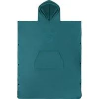 normani Unisex-Bademantel Weicher Mikrofaser Badeponcho Nosara, 110, Polyester, Kapuze, Schlupf, Surfer Poncho + Badetuch aus recyceltem Material