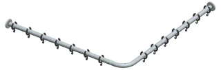 Keuco Brausevorhangstangen-Set Plan 14939, 14939011200