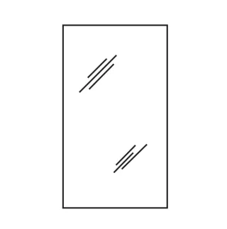Pelipal Serie 25 Pelipal Spiegelschrank SEAES3060, B:600, H:703, T:170mm SEAES3060