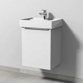 Sanipa 3way Waschtischunterbau zu Villeroy & Boch Collaro Waschtisch mit 1 Tür, Weiß-Soft UM83043