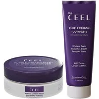 THE CEEL Zahnbleaching-Paste Purple Carbon Zahnpflege-Set – Zahnpasta & Zahnpulver, 2-teilig, Hilft bei Verfärbungen & unterstützt frischen Atem und Mundhygiene.