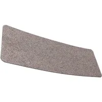 ANRO Fußmatte POET Schuhparkplatz schmal Schmutzfangmatte Unifarben, eckig, Höhe: 3 mm, Schuh-Abstellplatz rutschfest 25x60cm Kräusel Beige wasserdicht