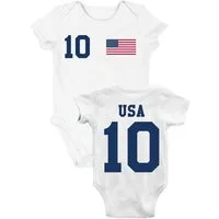 Youth Designz Kurzarmbody USA Fußball Kinder Baby Body Strampler Geschenk mit modischen Aufdruck für Jungs und Mädchen