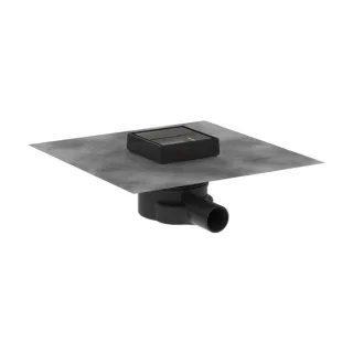 hansgrohe RainDrain Komplettset Punktablauf 56247800 100 x 100 mm, Edelstahl finish