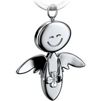 FABACH Schlüsselanhänger Schutzengel Smile mit Kleeblatt - Geschenk Glücksbringer Mutmacher