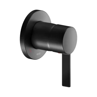Keuco IXMO Pure Black Selection Einhebelmischer Unterputz, rund, schwarz matt 59551379501