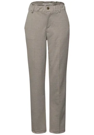 Street One - Paperbag Jacquard Hose braun - Gr. - 30