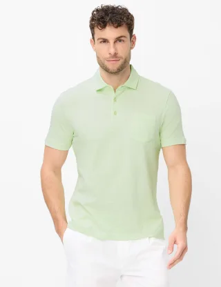 Brax Herren Polo Style PAVO lime, hellgrün, Gr. 5XL