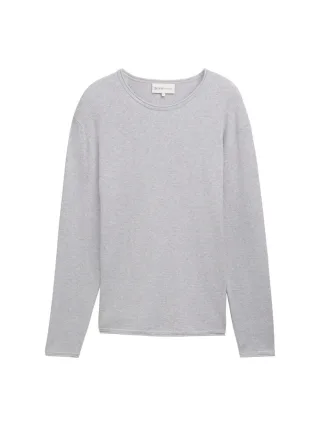 TOM TAILOR Denim - Strukturierter Pullover grau - Gr. - L