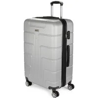 BRUBAKER Koffer Miami - Erweiterbare Koffer mit Zahlenschloss - 49 x 76,5 x 32 cm, 4 Rollen, ABS Rollkoffer - Reisekoffer Hartschalenkoffer - Größe XL
