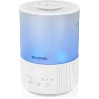 Brandson Luftbefeuchter Aroma Diffuser 2,5 L mit RGB Stimmungslicht, 2 Nebelstufen, sehr leise, 2.5 l Wassertank, Timer, Fernbedienung, für Wohnzimmer, Kinderzimmer und Schlafzimmer