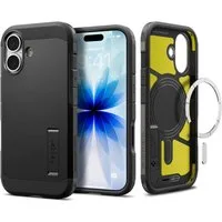 Spigen Handyhülle Tough Armor T Magnetfunktion Kompatibel mit iPhone 17 Schwarz 6,1, verstärkte Rahmengeometrie, Kompatibel mit iPhone 17