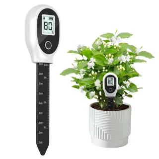 SGS10 Soil TesterDigital LCD Display High Precision Double Needle Measures Moisture Temperature for Garden Greenhouse