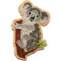 Mono-Quick Aufnäher Bügelbild, Aufbügler, Applikationen, Patches, Flicken, zum aufbügeln, Polyester, Koala Tier - Größe: 6 x 4 cm