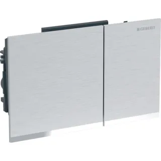 Geberit Ersatzteil Betätigungsplatte (nur die Platte) Omega60, für 2-Mengen-Sp. Chrom gebürstet, 243 243118GH1