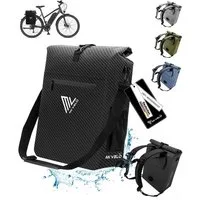 MIVELO Fahrradtasche 3in1 Gepäckträgertasche, Rucksack für Fahrrad Gepäckträger wasserdicht