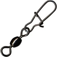 Fishing Tackle Max Schnurverbinder FTM Seika Pro Spin Wirbel mit Duo Lock Karabiner - 10 Angelwirbel, (1-St)