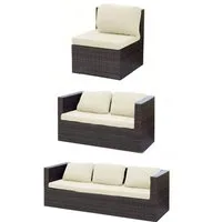 BTTO Sofahusse Sofabezug Wasserdichter Kissenbezug,Sofabezug mit elastischem Boden, Jacquard Couchbezug für draußen