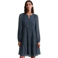 Marc O'Polo Druckkleid aus Viskose-Crêpe