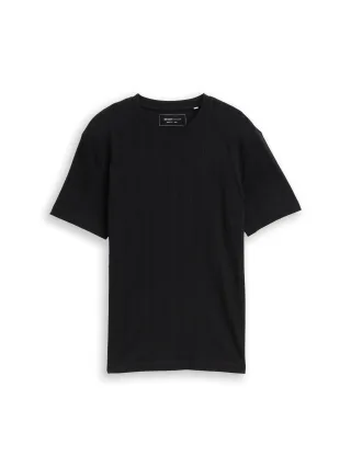 Denim Tom Tailor - T-Shirt aus Baumwolle black - Gr. - L