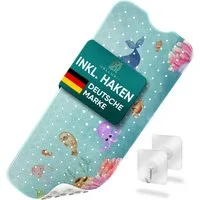 Delluxia Wanneneinlage Badewannenmatte Kinder rutschfest XL, B: 40 cm, L: 100 cm, inkl. Aufhängung, geruchsfrei, schimmelfrei, ohne Weichmacher