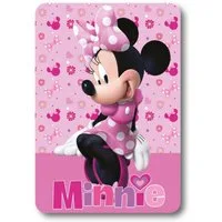Wohndecke Disney Minnie Mouse Kuscheldecke warm Kinder Sofa Bett Fleece 100x140, Textiel Trade B.V.
