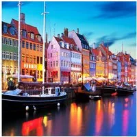 LaCute Malen nach Zahlen XL 5d Diamond Painting Kopenhagen Malen nach Zahlen 50x65cm (Komplettset für 5D Diamond Painting inklusive Leinwand, Diamanten und Werkzeugen, Diamond Painting Set mit Zubehör für DIY-Kreativität und Entspannung), 50x65cm 5D 